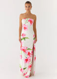 Erivo Strapless Maxi Dress Ivory Reef
