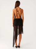 Heatwave Haze Mini Dress Black