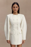 Beatrice Blazer Mini Dress Ivory