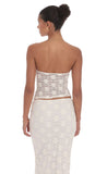 Lace Sheer Top in Cream