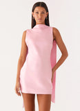 Cerina High Neck Mini Dress Pink