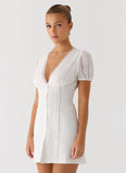 Sweet Lullaby Mini Dress White