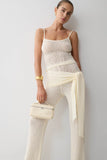 Mattais Boucle Knit Pants Ivory