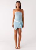 Oceanfront Mini Dress Blue