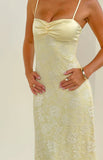 Ely Yellow Lace Maxi Formal Dress PRE ORDER