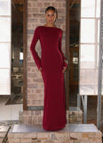 Elmont Long Sleeve Maxi Dress Dark Cherry