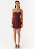 Clementine Mini Dress Merlot