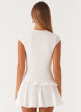 Hopeless Romantic Mini Dress White