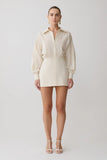 Ivy Oversize Shirt Mini Dress Stripe