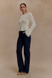 Remington V Front Straight Leg Jeans Indigo Blue
