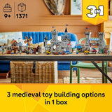 LEGO Creator 3 in 1 Medieval Horse Knight Castle Toy for Kids Building Blocks Learning Toy for Boys Girls Ages 9 3 Storytelling Building Sets in 1 Gift for Birthdays 31168