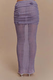 Orianna Orchid Knit Maxi Skirt Orchid
