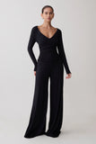 Sari Long Sleeve Modal Top Black