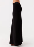 Michaella Chiffon Maxi Skirt Black