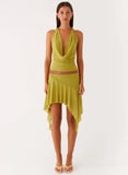 Lustra Mini Skirt Lime