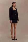 Christel Suiting Fitted Blazer Black