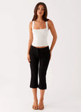 Rue Capri Pants Black
