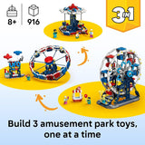 LEGO Creator 3 in 1 Iconic Ferris Wheel 31389 Building Toys for Boys Girls Ages 8 3 Building Options Display or Play 916 pieces Gifts for Birthdays