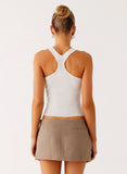 Mirna Micro Skort Taupe Marle