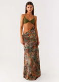 Overgrown Maxi Dress Vintage Blossom