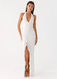 Charmed By You Maxi Dress White