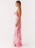Tara Maxi Dress Pink Print