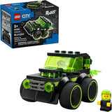 LEGO City Rides Gaming Race Car Building Toy for Kids Pretend Play Set for Boys Girls Ages 5 Toy Car W Racecar Driver Minifigure Gift Idea for Birthdays 60484