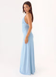 Miliano Handwoven Maxi Dress Blue