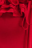Nova Ruffle Off Shoulder Maxi Dress Ruby