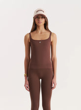 Chocolate Sculpting Seamless Gym Vest Top
