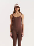 Chocolate Sculpting Seamless Gym Vest Top