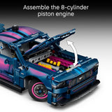 LEGO Technic Custom Garage Ford Mustang GT Car 42236 Customizable Building Toys for Boys Girls Ages 10 Toy Car for Display for Bedroom 973 pieces Gifts for Kids