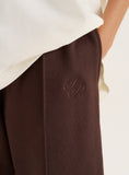 Chocolate 4th Wide Leg Branded Heavyweight Joggers