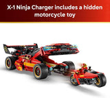 LEGO NINJAGO X 1 Ninja Charger 15th Anniversary 71867 Collectible Building Set for Boys Girls Ages 14 Toy Car Motorcycle 3 Minifigures 691 pieces Gift for Birthdays