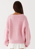 Costella Knit Sweater Pink