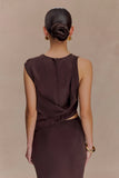 Violeta Asymmetric Top Dark Chocolate