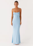 Talk About Us Maxi Dress Blue