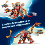 LEGO DREAMZzz Dino Jet Dinosaur Building Toy for Boys Girls Pretend Play Set for Kids Ages 9 W 2 Build Options Includes 4 Minifigures Gift Idea for Birthdays 71514