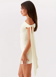 Palm House Mini Dress Yellow