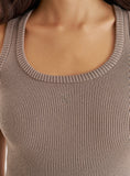 Olive Knitted 4th Vest Top