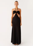 Sweetheart Cut Out Maxi Dress Black