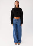 Reign Fitted Cardigan Black