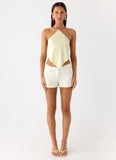 Viona Halter Top Yellow