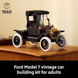 LEGO Icons Ford Model T Building Set for Adults Collectible Kit with Detailed Features for Bedroom Home Office or Shelf Decor Gift for Men Women Car Fans Ages 18 11376