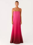 Marianne Maxi Dress Fuchsia Gradient