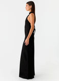 Keena Scarf Maxi Dress Black