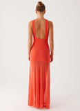 Kavala Maxi Dress Coral