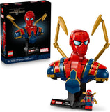 LEGO Marvel Iron Spider Man Bust Collectible Building Kit for Adults Ages 18 Includes Iron Spider Man Minifigure Collectible Model for Super Hero Fans Gift for Men and Women 76326