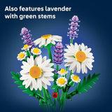 LEGO Botanicals Daisies Building Toy Artificial Flowers Crafting Kit for Girls Boys Ages 9 Kids Room Decor for Book Shelf or Desk Gift Idea for Birthdays 11508