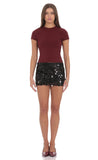 Basic Baby T in Burgundy